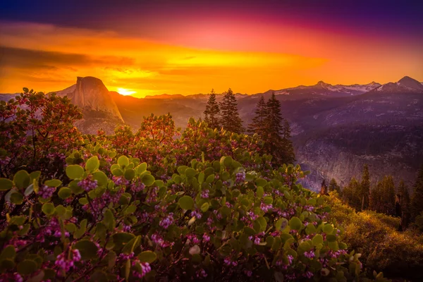 Yosemitský národní Park Sunrise Glacier Point — Stock fotografie