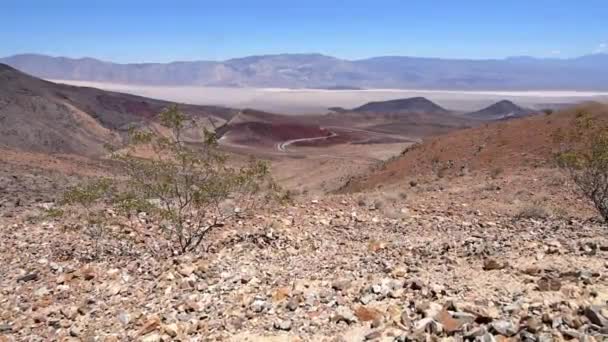 Death Valley krajina od otce Clowley bodu — Stock video