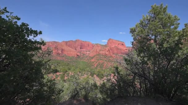 Kolob Canyons Zion Nationaal Park — Stockvideo