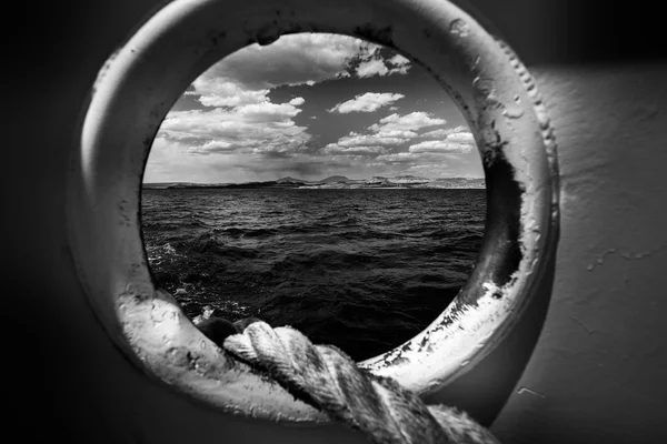 Mooring Line Lake Powell Ferry — Stock Photo, Image