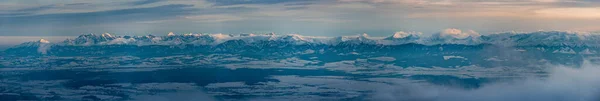 Montanhas Tatra Panorama Como Visto Lado Polonês — Fotografia de Stock