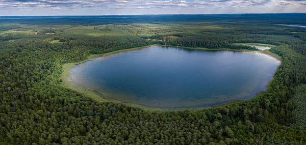 Lago Brozane Situado Cerca Augustow Polonia Podlaskie Voivodeship —  Fotos de Stock
