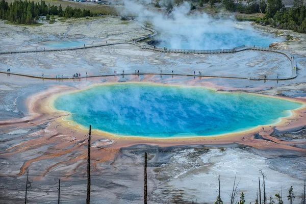 Parque Nacional Grand Prismatic Yellowstone — Fotografia de Stock