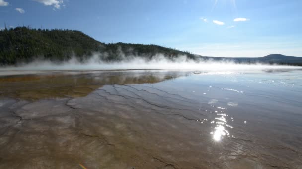 Parque Nacional Grand Prismatic Yellowstone — Vídeos de Stock