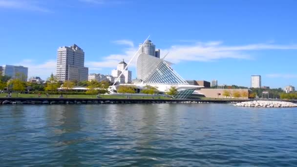 Milwaukee Wisconsin Centro da cidade — Vídeo de Stock