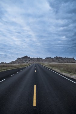 Yol aracılığıyla Badlands Ulusal Parkı