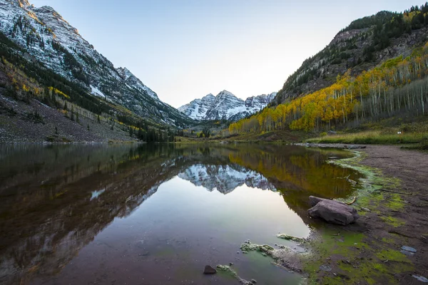 Maroon Bells Sunrise Aspen Colorado — Stock Photo, Image