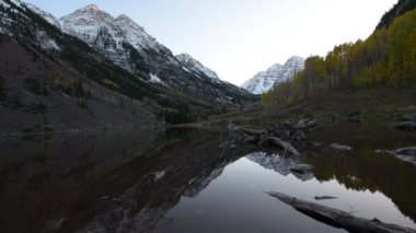 Maroon gündoğumu Aspen Colorado çan