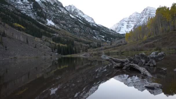 Maroon Bells Sunrise Aspen Colorado — Vídeo de Stock