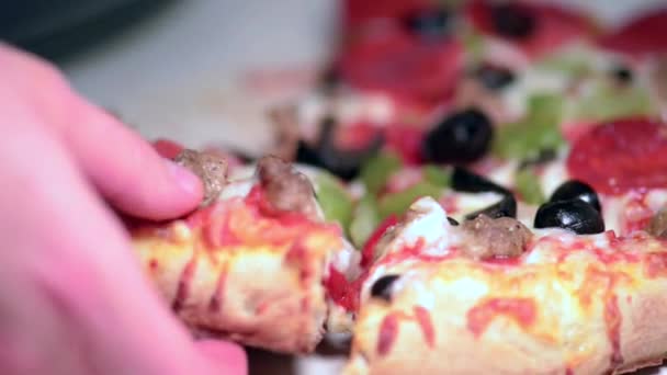 Pizza saporita — Video Stock