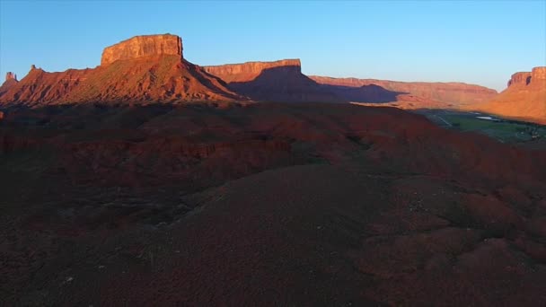 ユタ渓谷の風景の日の出 — ストック動画