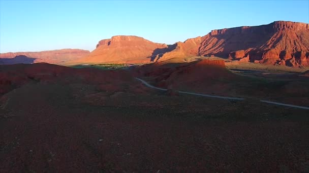 Utah Paesaggio Alba sulla valle — Video Stock