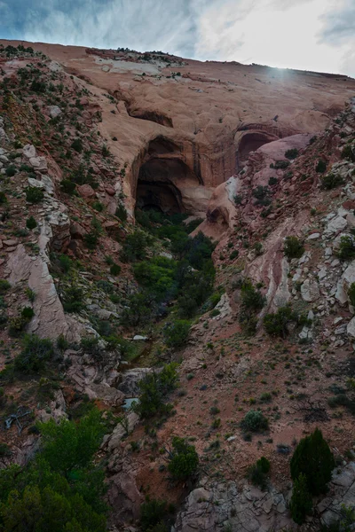 Brimhall Natural Bridge Capitol Reef National Park — Stock Photo, Image