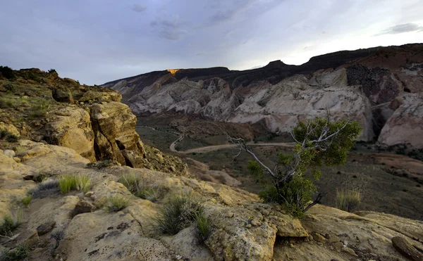 Top of the Brimhall Natural Bridge Trail Capitol Reef National P — Stock Photo, Image