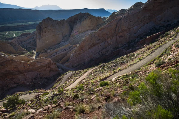 Burr Trail Switchbacks Capitol Reef National Park Utah — Stock Photo, Image