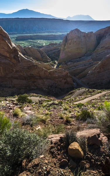 Γιούτα Burr μονοπάτι Switchbacks Capitol ύφαλο εθνικό πάρκο — Φωτογραφία Αρχείου