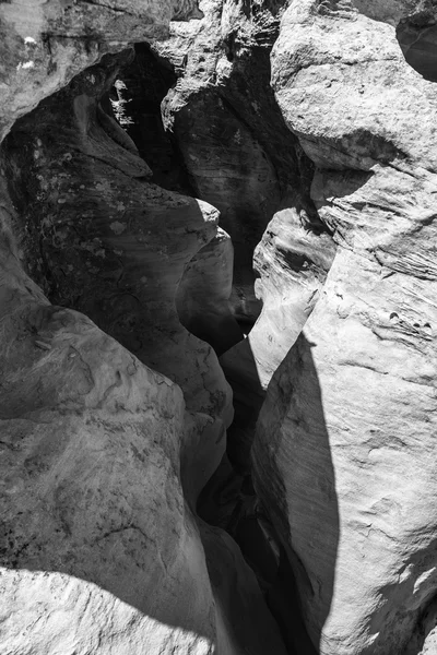 Чорно-білі слотом Каньйон Пісковик анотація — стокове фото