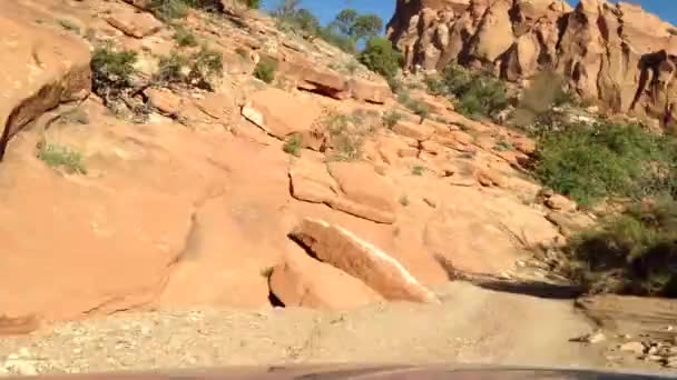 OFF Time-lapse muley superior carretera giro cañón — Vídeo de stock