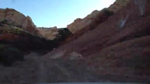 Off roading Time-lapse Upper Muley Twist Canyon — Stock Video