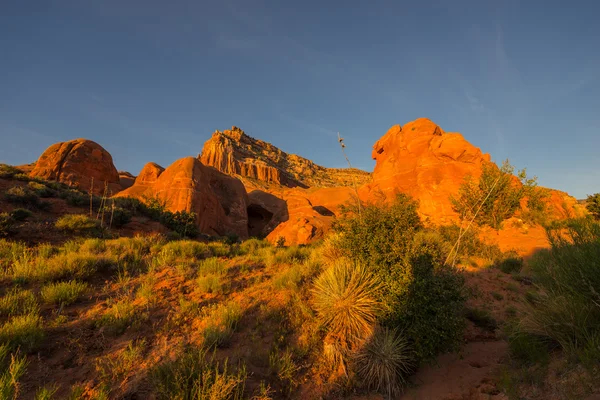 Beautiful Sunrise at Cave Point, Grand Staircase - Escalante Na — Stock Photo, Image