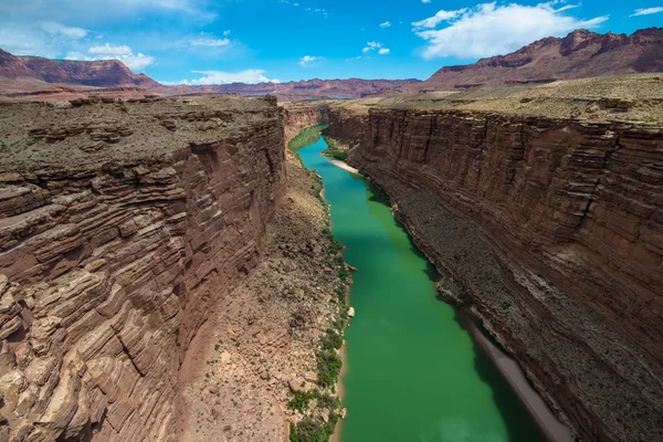 Pohled z mostu Navajo Steel oblouk Highway — Stock fotografie