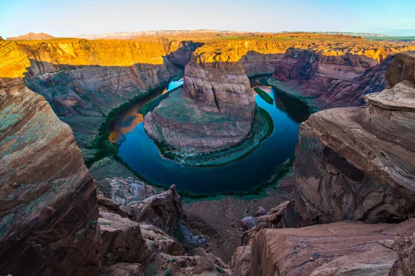 Horseshoe Bend Page Arizona al amanecer — Foto de Stock