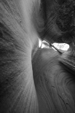 Siyah ve beyaz soyut kaya oluşumları Valley of Fire Nevada