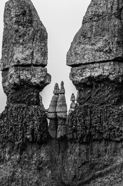 Black and White Bryce Canyon — Stock Photo, Image