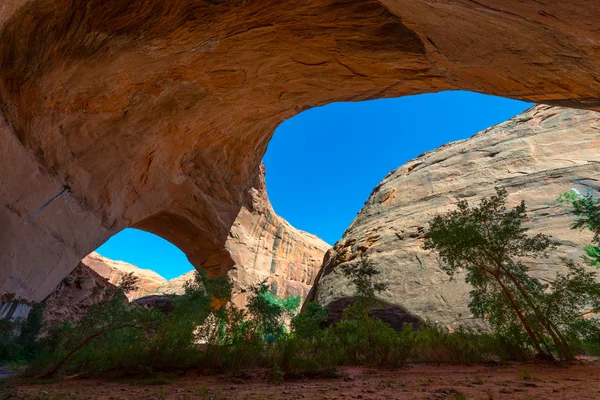 Piękny Jacob Hamblin Arch w Coyote kanion — Zdjęcie stockowe
