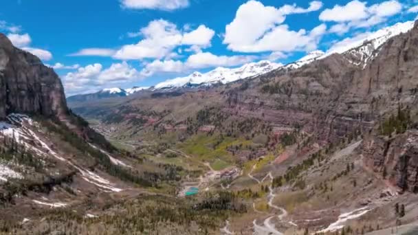 Telluride Colorado 4K lapso de tempo — Vídeo de Stock
