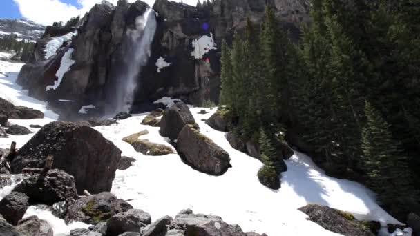 Bridal veil falls — Stockvideo