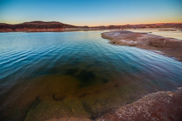 Lake Powell bij zonsondergang — Stockfoto