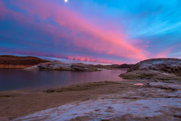 Lago Powell después de la puesta del sol — Foto de Stock