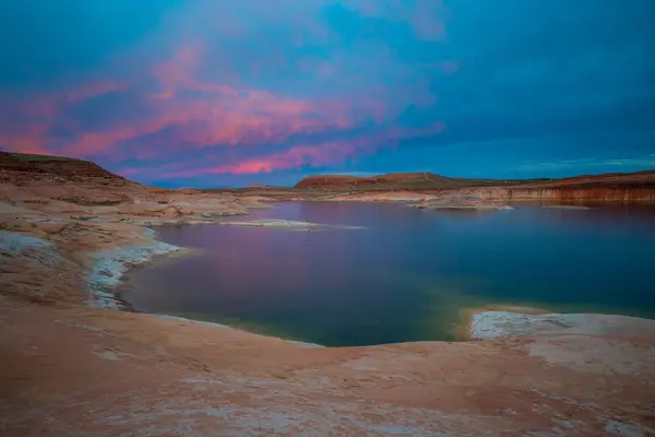 Lago Powell dopo il tramonto — Foto Stock