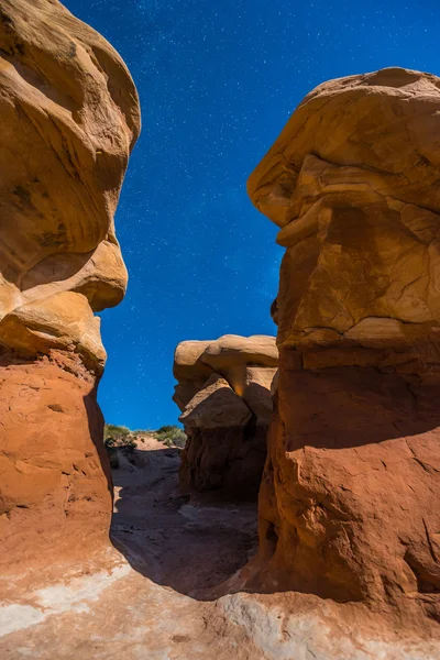 Devils Garden Escalante di notte — Foto Stock