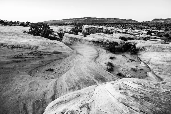 Black and White Devils Garden Escalante i soluppgången — Stockfoto