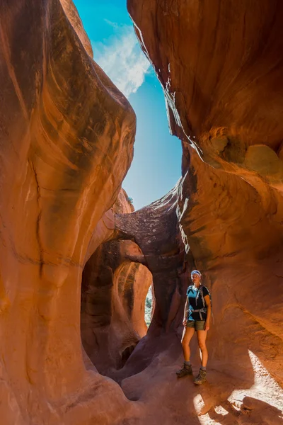 Randonnée pédestre Peekaboo Slot Canyon — Photo