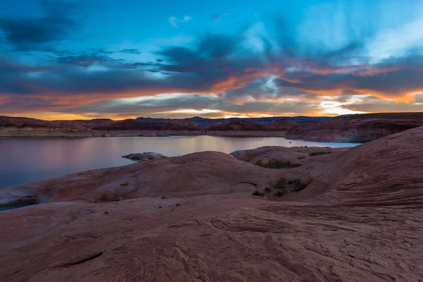 Lago Powell dopo il tramonto — Foto Stock