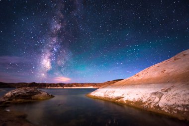 Milky Way  Lake Powell Utah clipart
