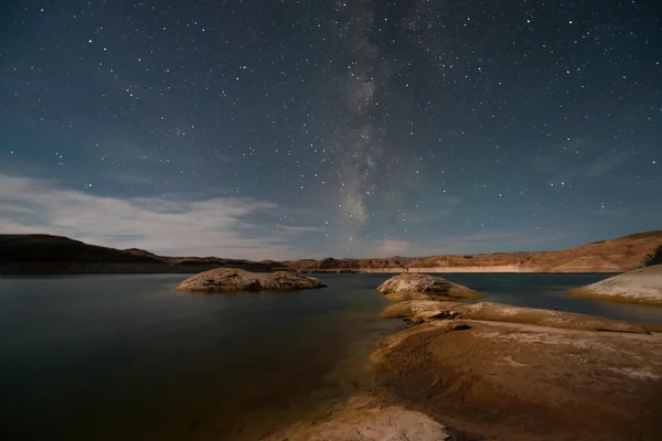 Vía Láctea Lake Powell Utah — Foto de Stock