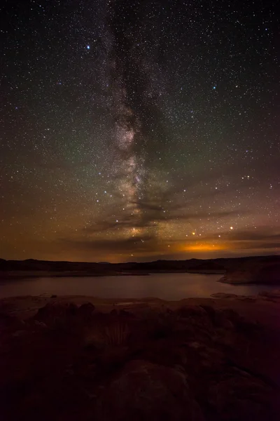 Via Lattea Lago Powell Utah — Foto Stock