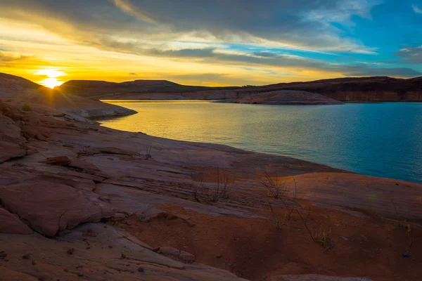 Lake Powell Sunrise Utah Usa — Stockfoto