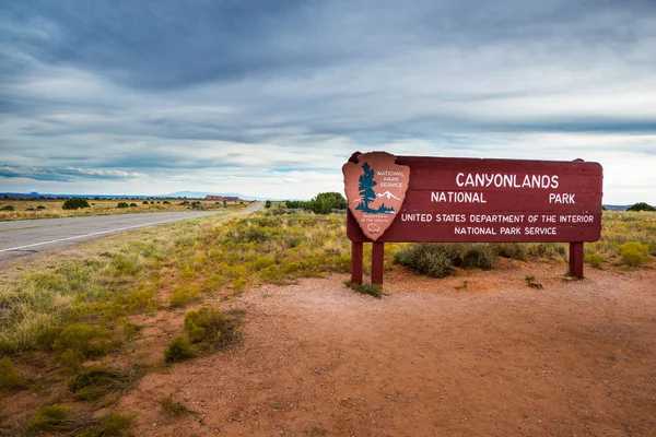 Canyonlands Nemzeti Park bejárata — Stock Fotó