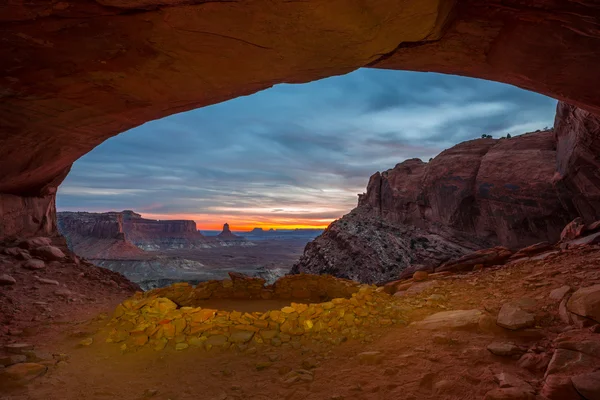 Falsa Kiva dopo il tramonto — Foto Stock