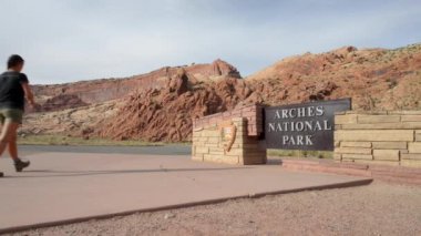 Arches National Park giriş işareti