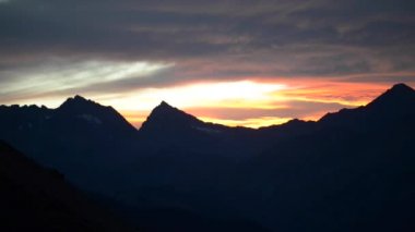 Ophir geçmek Colorado günbatımı yavaş pan