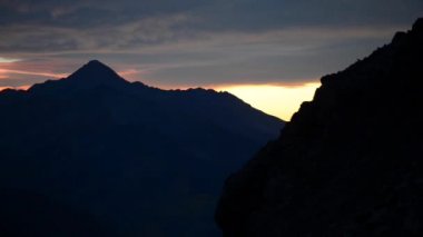 Ophir geçmek Colorado günbatımı yavaş pan