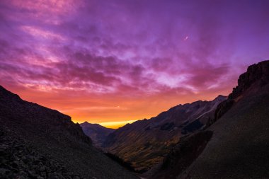 Güneş battıktan sonra Ophir Pass 