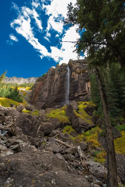 Bridal Veil Falls Telluride Colorado EUA — Fotografia de Stock