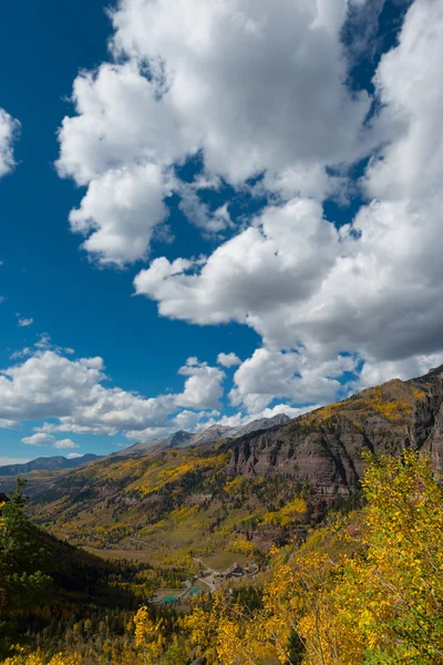 Passe de urso preto Telluride Colorado Outono Cores Paisagem Outono — Fotografia de Stock